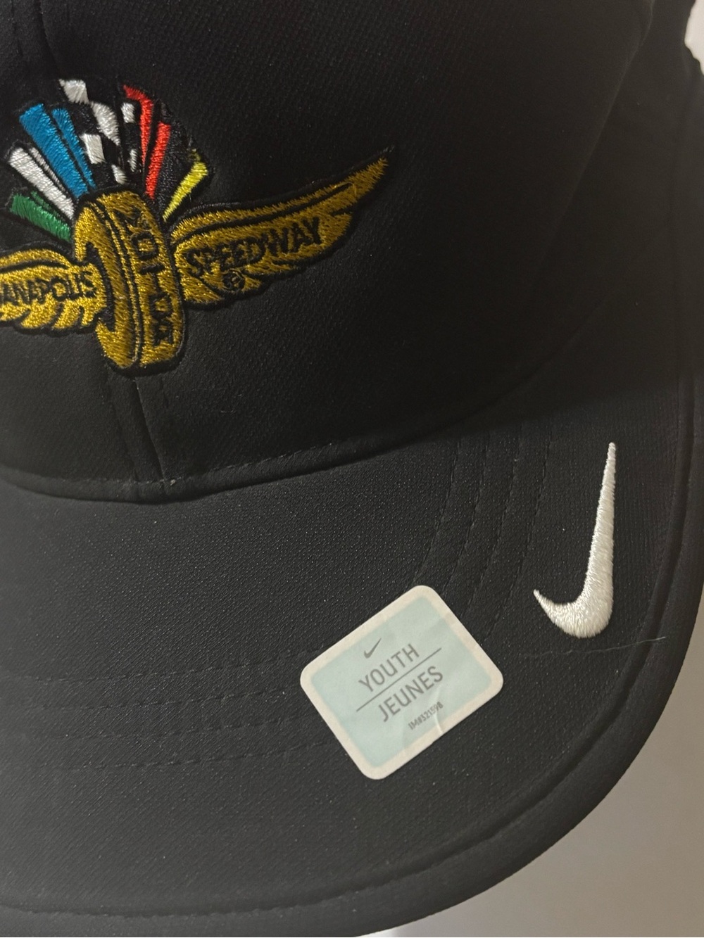 Nike Black Cap with Multicolor Indianapolis Speedway Emblem - Picture 2 of 9